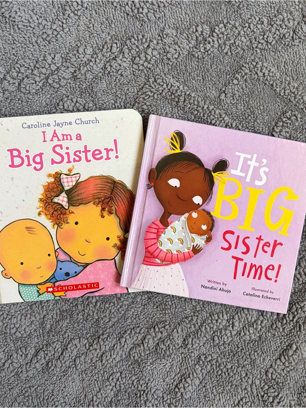 Set of 2 Big Sister Children's Board Books -